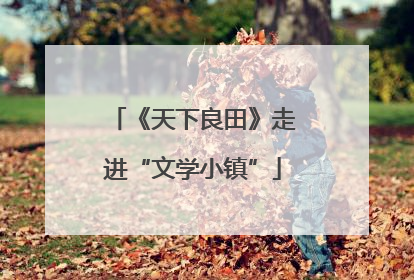 《天下良田》走进“文学小镇”