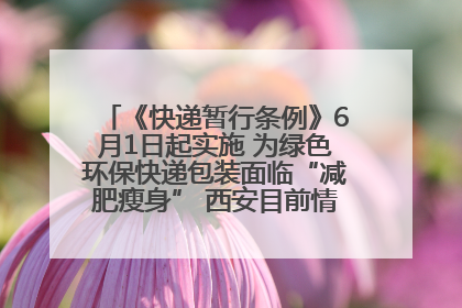 《快递暂行条例》6月1日起实施 为绿色环保快递包装面临“减肥瘦身” 西安目前情况如何？记者探访