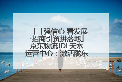 「强信心 看发展·招商引资拼落地」京东物流JDL天水运营中心：激活陇东南区域经济新引擎