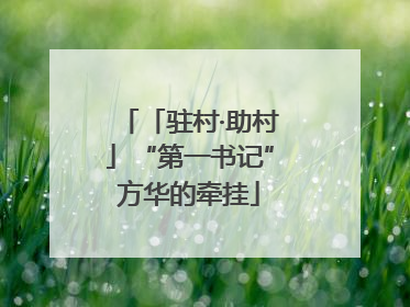 「驻村·助村」“第一书记”方华的牵挂