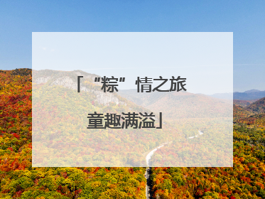 “粽”情之旅 童趣满溢