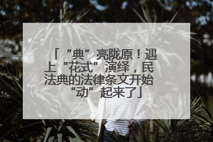 “典”亮陇原！遇上“花式”演绎，民法典的法律条文开始“动”起来了