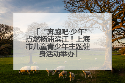 “奔跑吧·少年”点燃杨浦滨江！上海市儿童青少年主题健身活动举办