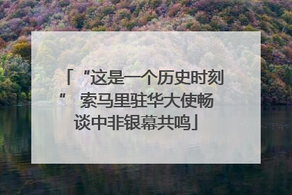 “这是一个历史时刻” 索马里驻华大使畅谈中非银幕共鸣
