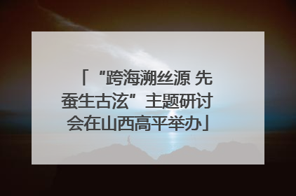 “跨海溯丝源 先蚕生古泫”主题研讨会在山西高平举办