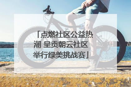 点燃社区公益热潮 呈贡朝云社区举行绿美挑战赛
