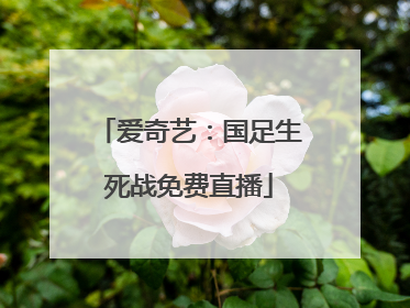爱奇艺：国足生死战免费直播