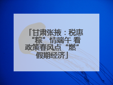 甘肃张掖：税惠“粽”情端午 看政策春风点“燃”假期经济