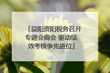 益阳资阳税务召开专题会商会 驱动绩效考核争先进位