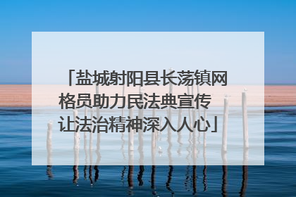 盐城射阳县长荡镇网格员助力民法典宣传 让法治精神深入人心