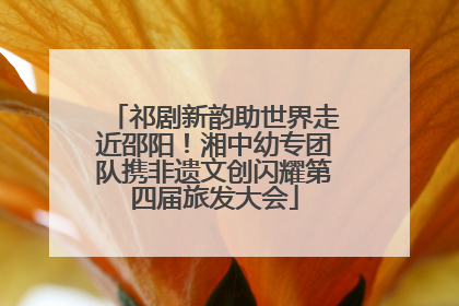 祁剧新韵助世界走近邵阳！湘中幼专团队携非遗文创闪耀第四届旅发大会