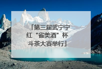 第三届武宁宁红“省美酒”杯斗茶大赛举行