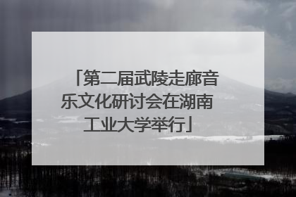 第二届武陵走廊音乐文化研讨会在湖南工业大学举行
