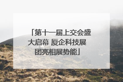 第十一届上交会盛大启幕 厦企科技展团亮相展势能