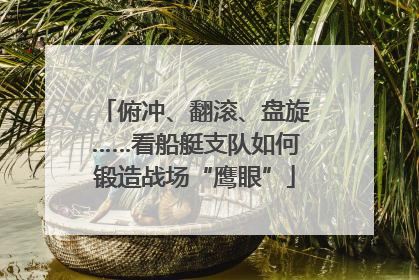 俯冲、翻滚、盘旋……看船艇支队如何锻造战场“鹰眼”