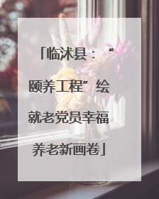 临沭县：“颐养工程”绘就老党员幸福养老新画卷