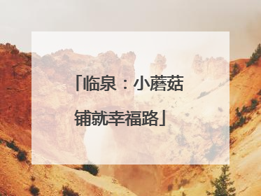 临泉：小蘑菇铺就幸福路