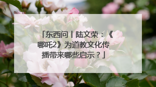 东西问丨陆文荣：《哪吒2》为道教文化传播带来哪些启示？