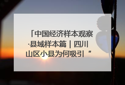 中国经济样本观察·县域样本篇｜四川山区小县为何吸引“村播”扎堆？