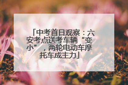 中考首日观察：六安考点送考车辆“变小”，两轮电动车摩托车成主力