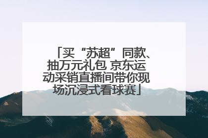 买“苏超”同款、抽万元礼包 京东运动采销直播间带你现场沉浸式看球赛