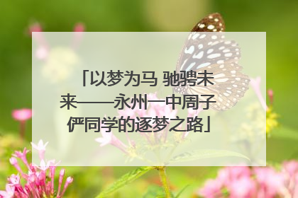 以梦为马 驰骋未来——永州一中周子俨同学的逐梦之路