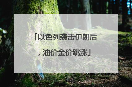 以色列袭击伊朗后，油价金价跳涨