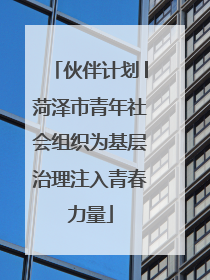 伙伴计划│菏泽市青年社会组织为基层治理注入青春力量