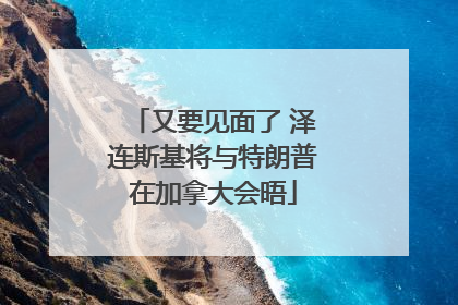 又要见面了 泽连斯基将与特朗普在加拿大会晤