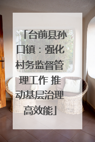 台前县孙口镇：强化村务监督管理工作 推动基层治理高效能