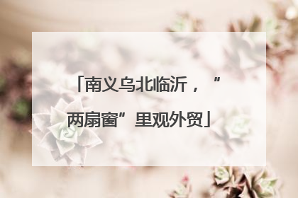 南义乌北临沂，“两扇窗”里观外贸