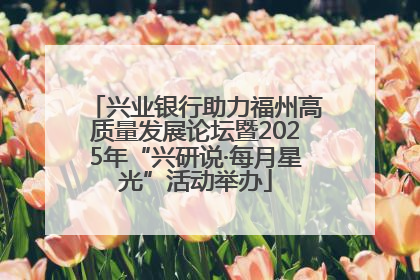 兴业银行助力福州高质量发展论坛暨2025年“兴研说·每月星光”活动举办