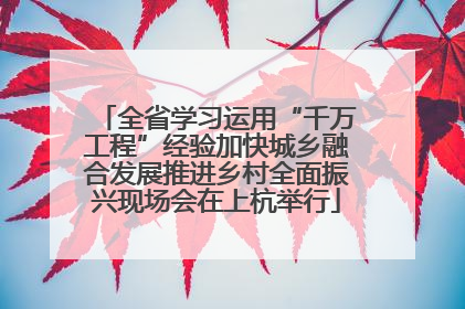 全省学习运用“千万工程”经验加快城乡融合发展推进乡村全面振兴现场会在上杭举行