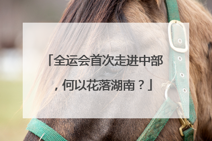 全运会首次走进中部，何以花落湖南？