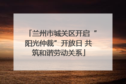兰州市城关区开启“阳光仲裁”开放日 共筑和谐劳动关系