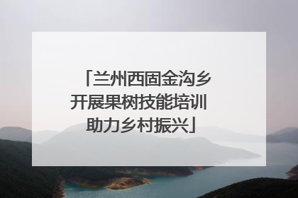 兰州西固金沟乡开展果树技能培训 助力乡村振兴