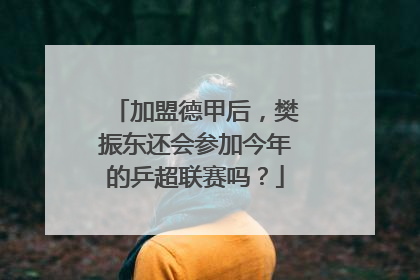 加盟德甲后，樊振东还会参加今年的乒超联赛吗？