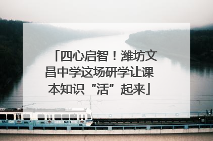 四心启智！潍坊文昌中学这场研学让课本知识“活”起来