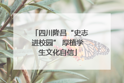 四川隆昌“史志进校园” 厚植学生文化自信
