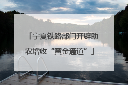 宁夏铁路部门开辟助农增收“黄金通道”