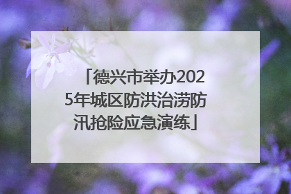 德兴市举办2025年城区防洪治涝防汛抢险应急演练
