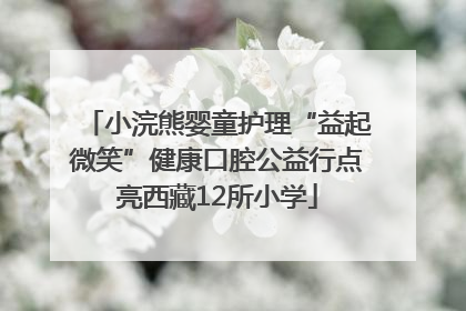 小浣熊婴童护理“益起微笑”健康口腔公益行点亮西藏12所小学