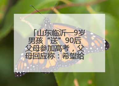 山东临沂一9岁男孩“送”90后父母参加高考，父母回应称：希望给孩子做榜样