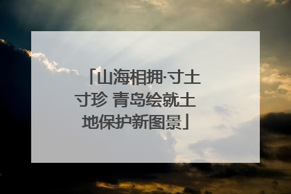 山海相拥·寸土寸珍 青岛绘就土地保护新图景