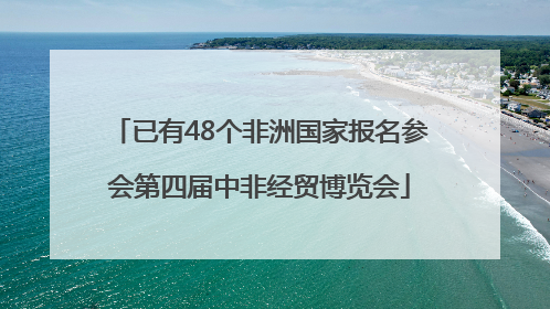 已有48个非洲国家报名参会第四届中非经贸博览会