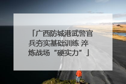 广西防城港武警官兵夯实基础训练 淬炼战场“硬实力”