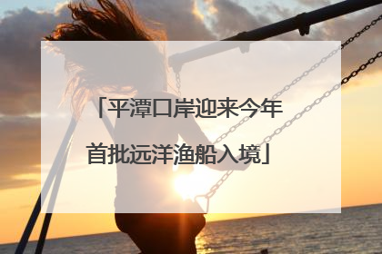 平潭口岸迎来今年首批远洋渔船入境