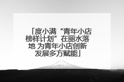 度小满“青年小店榜样计划”在丽水落地 为青年小店创新发展多方赋能
