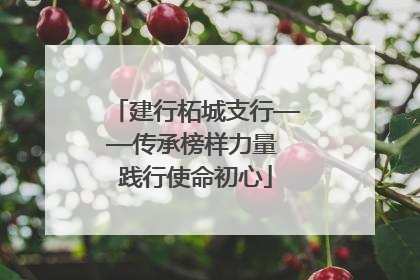 建行柘城支行——传承榜样力量 践行使命初心