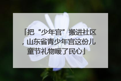 把“少年宫”搬进社区，山东省青少年宫这份儿童节礼物暖了民心